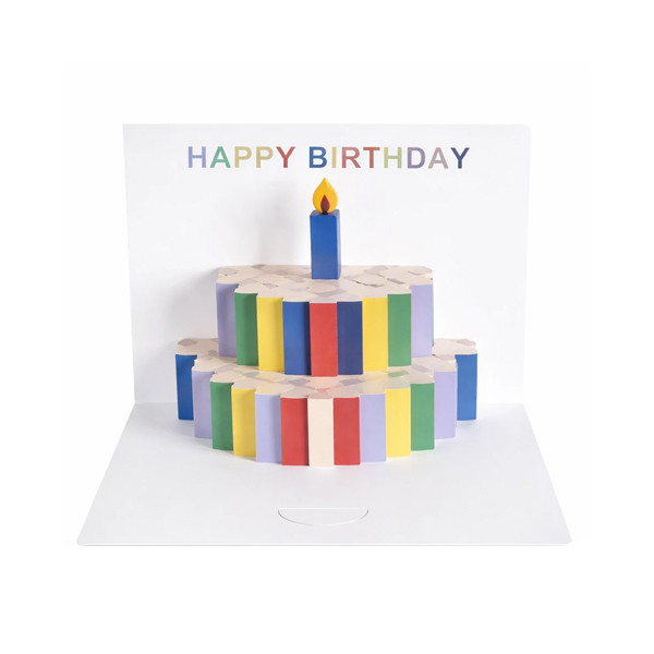 کارت پستال مدل سه بعدی طرح Happy Birthday کد 12