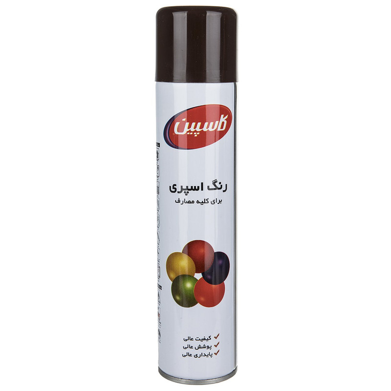 اسپری رنگ قهوه ای تیره کاسپین وزن 295 گرم
