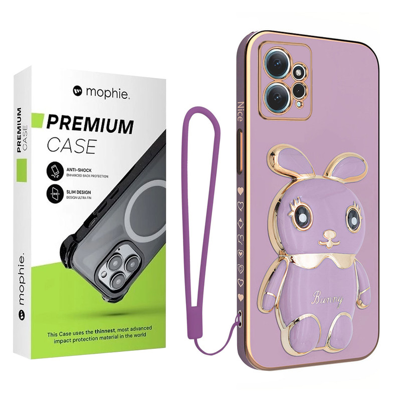 کاور موفی مدل Nice Bunny Strap مناسب برای گوشی موبایل شیائومی Redmi Note 12 4G به همراه بند