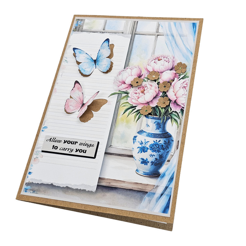 کارت پستال مدل Butterfly طرح سه بعدی