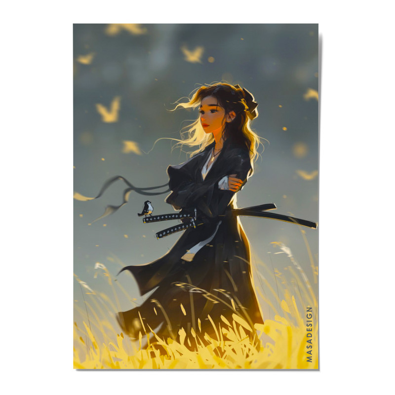 کارت پستال ماسا دیزاین مدل POSTV009 GIRL