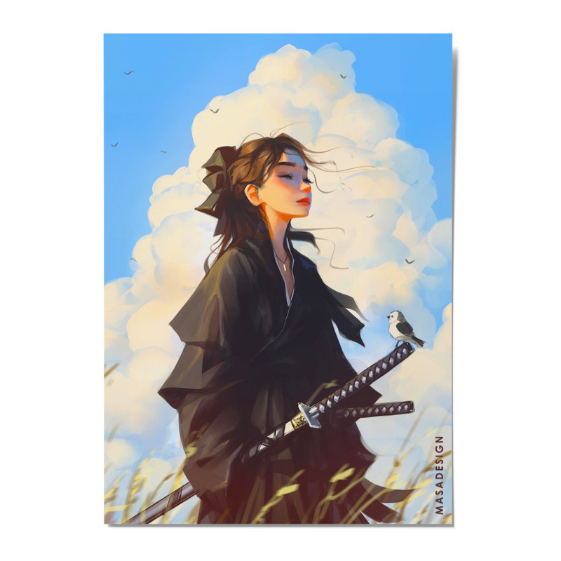 کارت پستال ماسا دیزاین مدل POSTV0014 GIRL