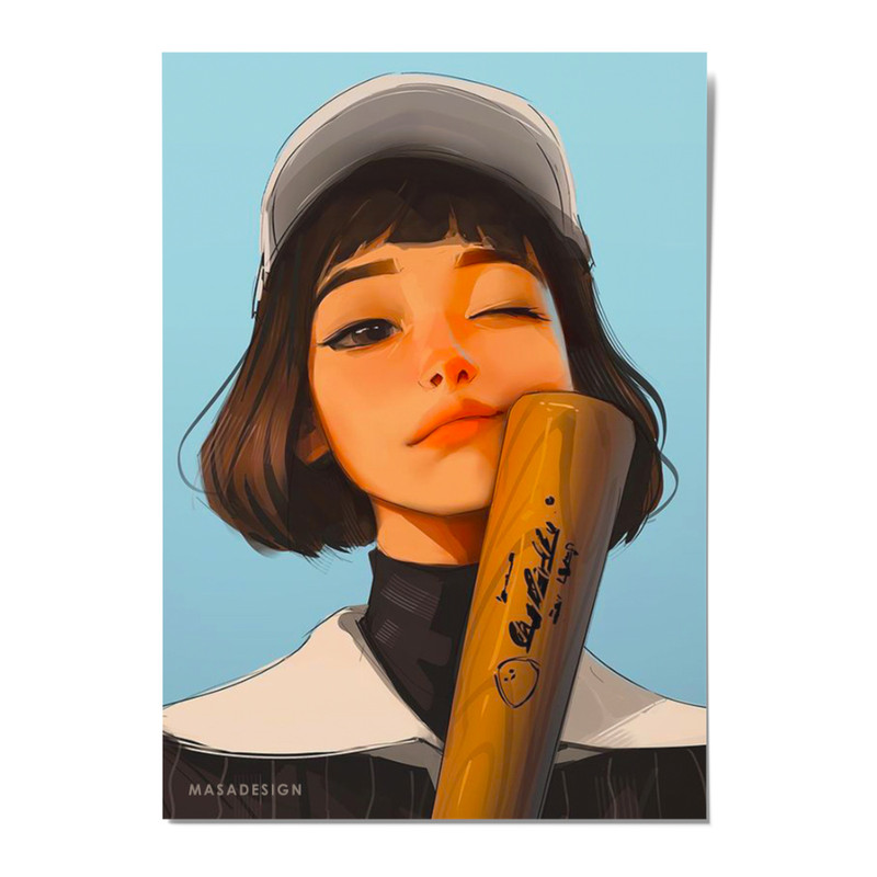 کارت پستال ماسا دیزاین مدل POSTV0017 GIRL