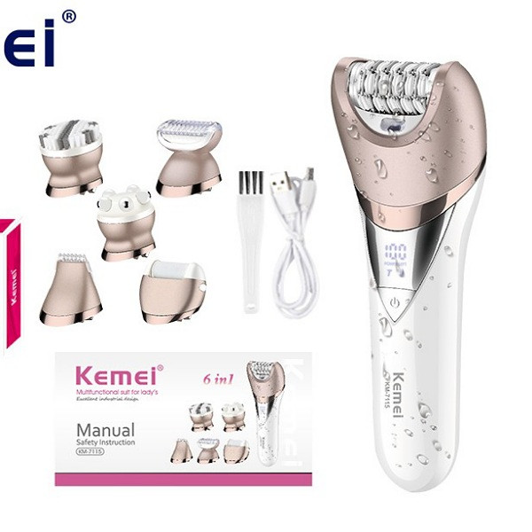 اپیلاتور کیمی مدل km-7115 6in1