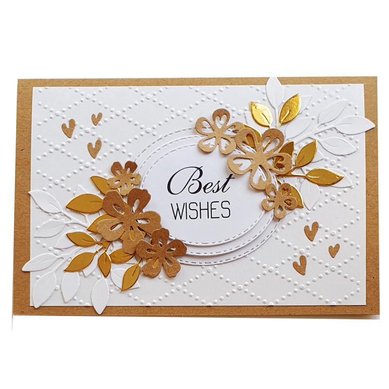 کارت پستال مدل  Best wishes طرح vintage