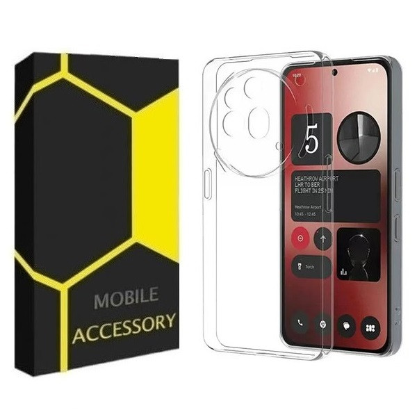 کاور مدل Transparent مناسب برای گوشی موبایل ناتینگ Phone 3A Pro