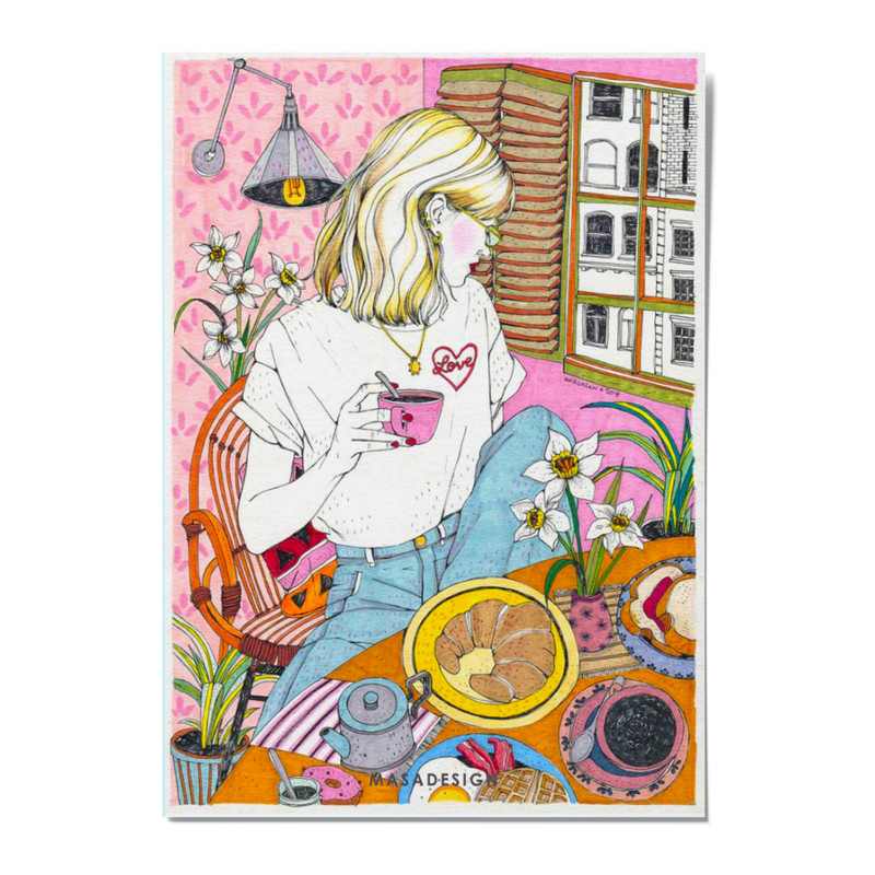 کارت پستال ماسا دیزاین مدل POSTSM0043 GIRL