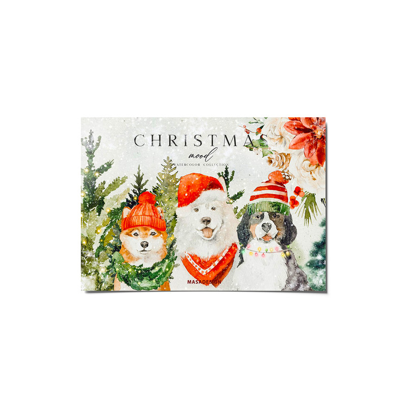 کارت پستال ماسا دیزاین طرح christmas مدل POSTV01