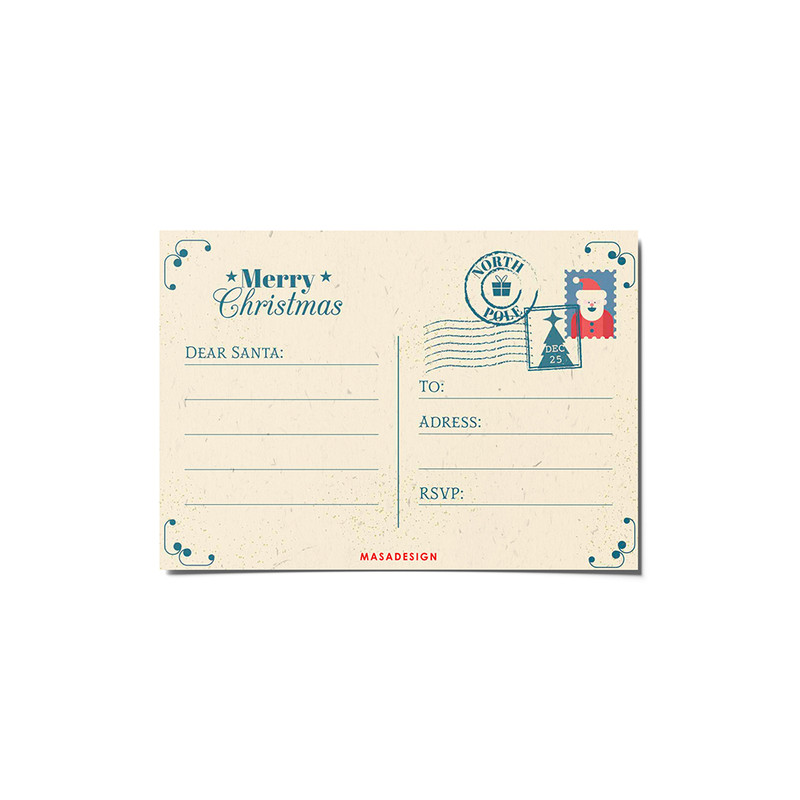 کارت پستال ماسا دیزاین مدل venus027 طرح نامه.christmas