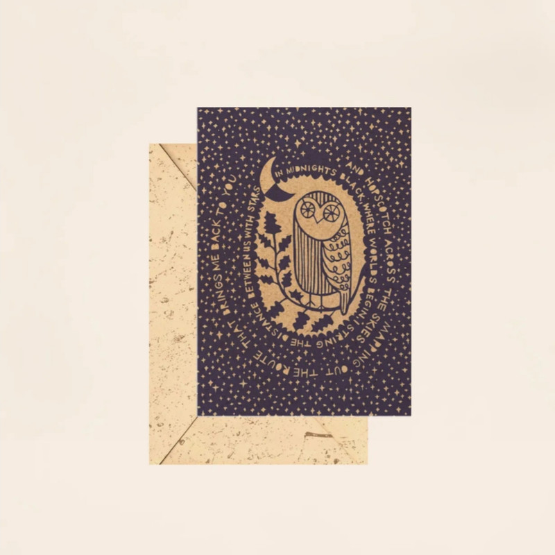 کارت پستال مریخ مدل Owl 17020