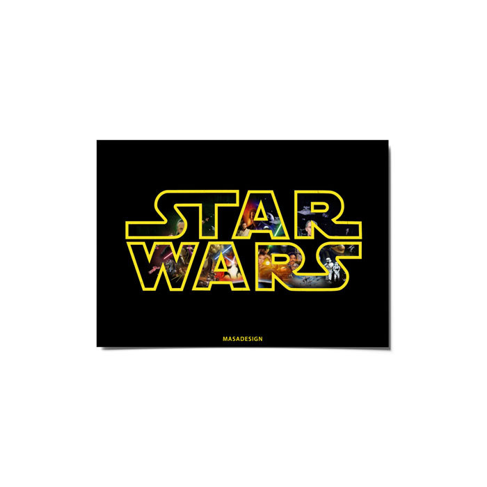 کارت پستال ماسا دیزاین طرح star wars کد postv153