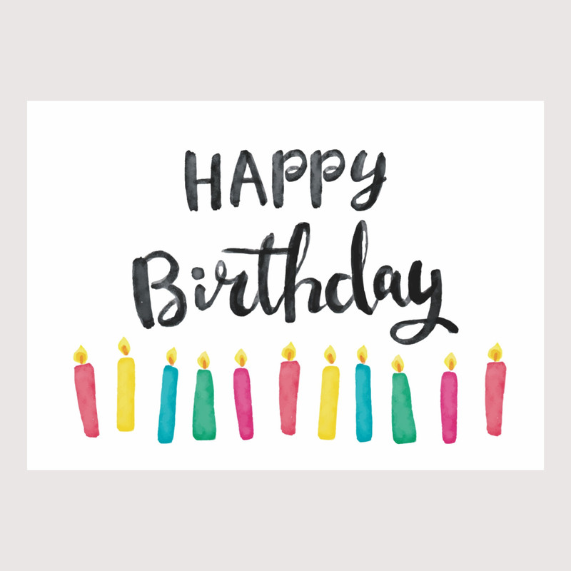 کارت پستال مدل happy birthday کد 16