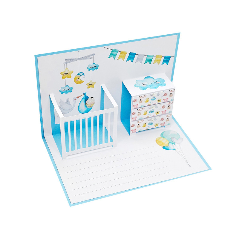 کارت پستال مدل Baby طرح سه بعدی