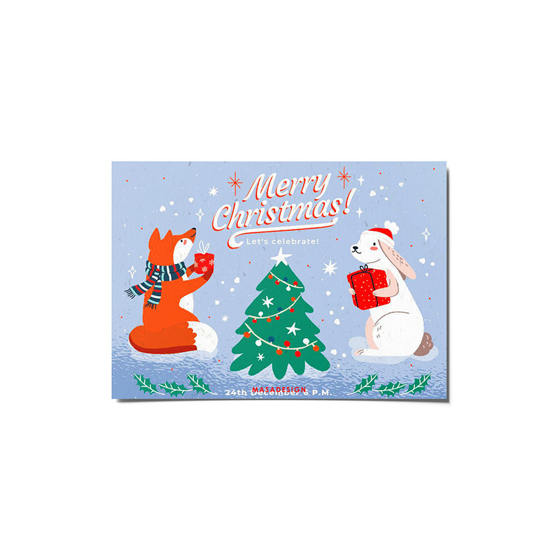 کارت پستال ماسا دیزاین مدل venus612 طرح christmas