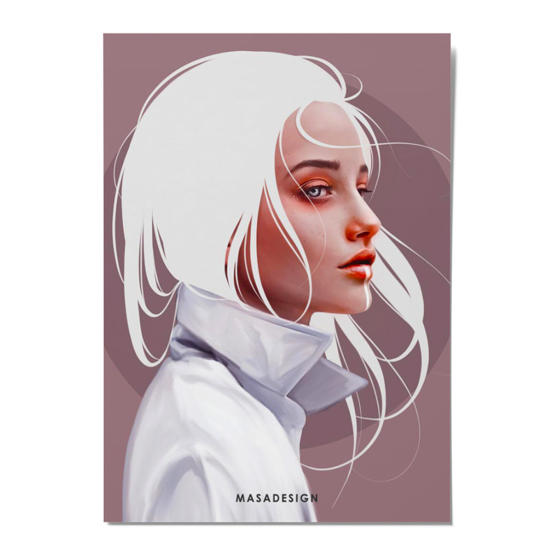 کارت پستال ماسا دیزاین مدل  POSTSM0064 GIRL