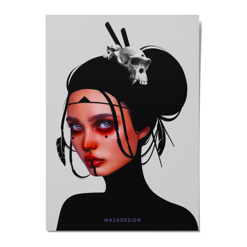 کارت پستال ماسا دیزاین مدل  POSTSM0069 GIRL