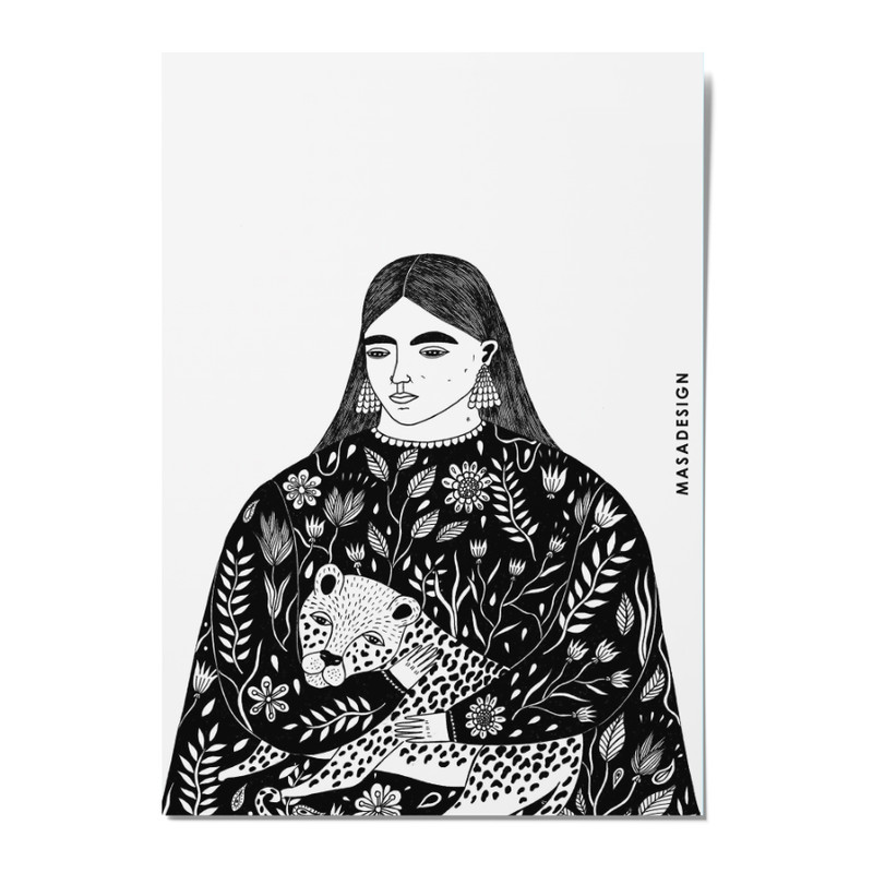 کارت پستال ماسا دیزاین مدل POSTSM0048 GIRL