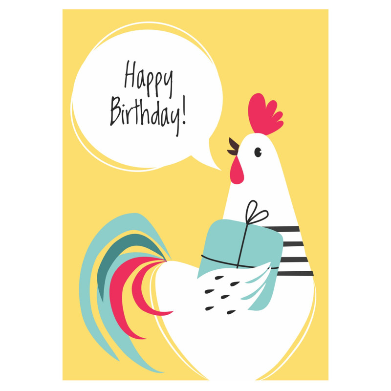 کارت پستال مدل happy birthday کد 28