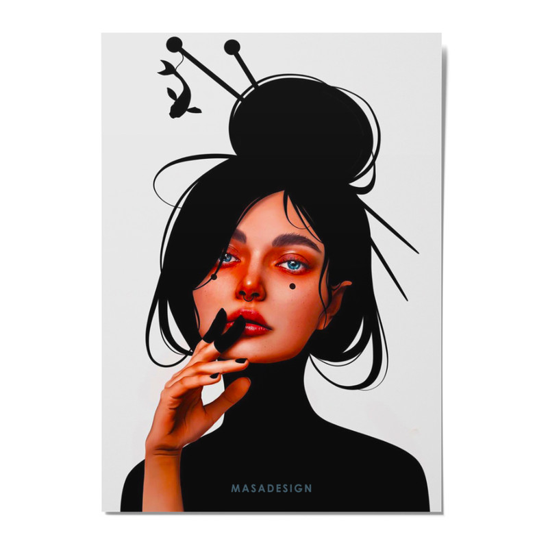 کارت پستال ماسا دیزاین مدل  POSTSM0067 GIRL
