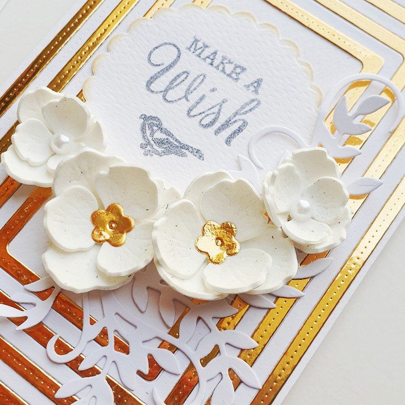 کارت پستال مدل Make a wish طرح لاکچری بسته 2 عددی