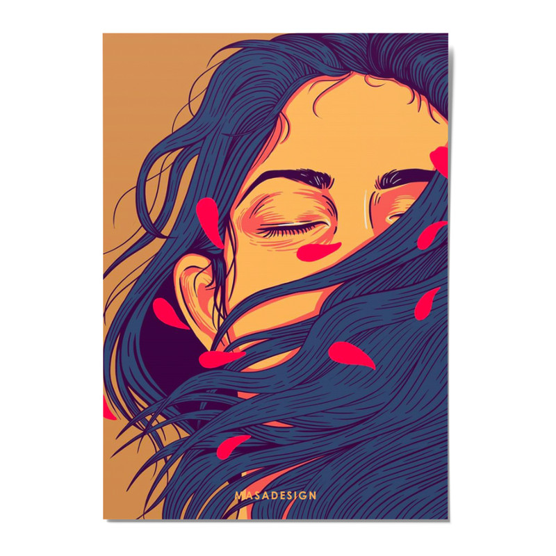 کارت پستال ماسا دیزاین مدل POSTSM130 GIRL