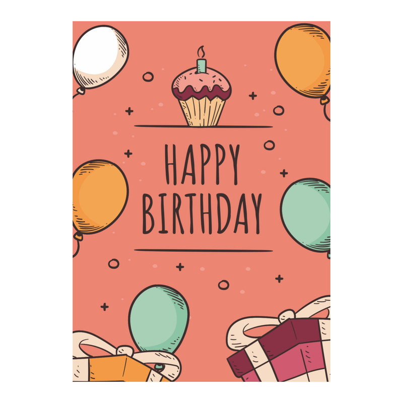 کارت پستال مدل happy birthday کد 22