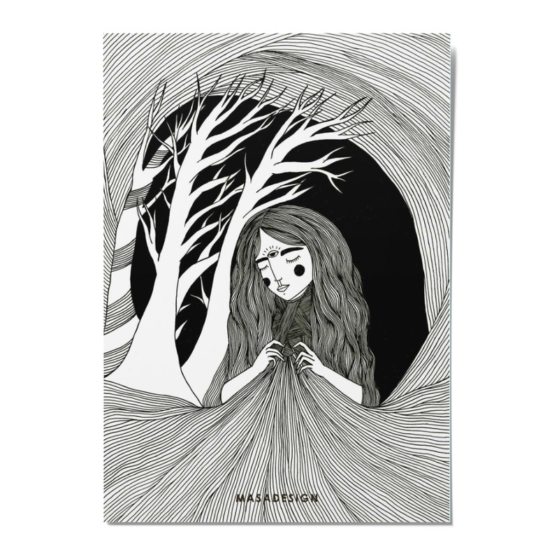 کارت پستال ماسا دیزاین مدل  POSTSM0051 GIRL