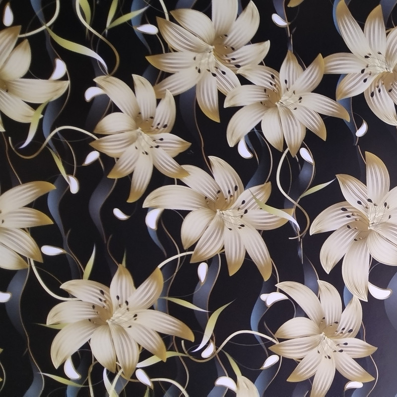کاغذ کادو گلاسه طرح گل سایز 50*70 سانتی متر مجموعه 5 عددی
