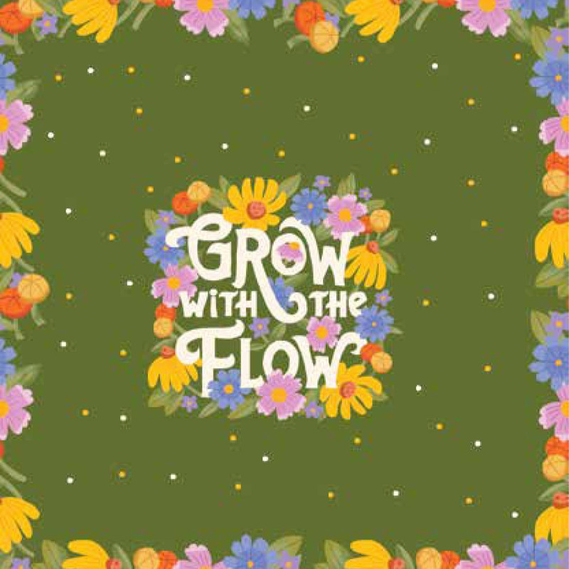 کاغذ کادو مریخ مدل پارچه ای Grow 072