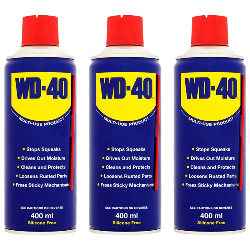 پک اسپری روان کننده WD-40 مدل GUMMY حجم 400 میلی لیتر بسته 3 عددی