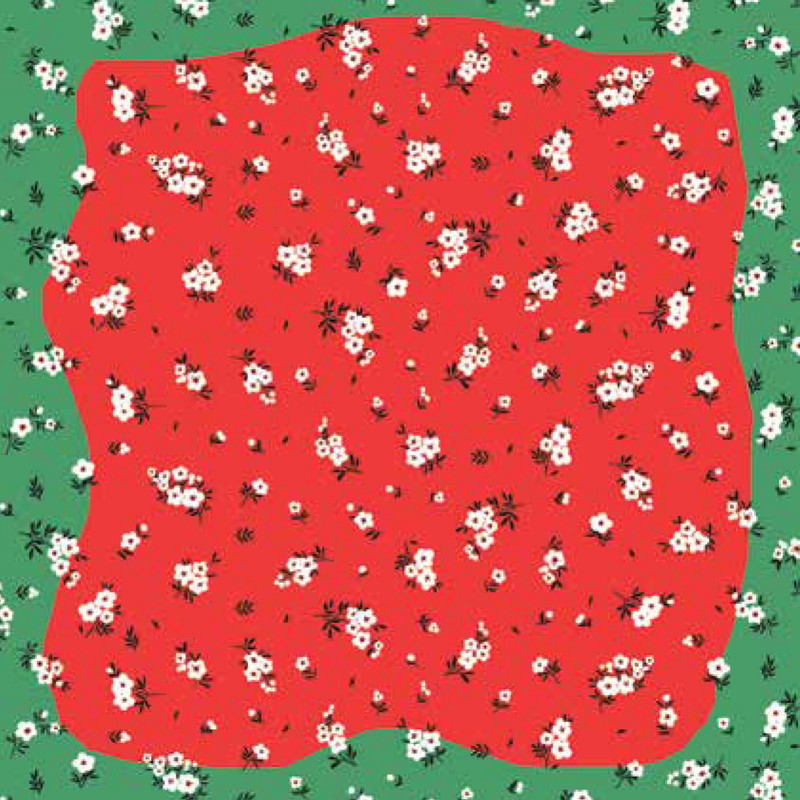 کاغذ کادو مریخ مدل پارچه ای Little flowers 052