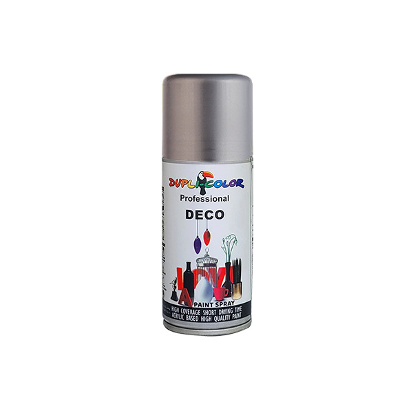 اسپری رنگ کروم نقره ای دوپلی کالر مدل DECO حجم 150 میلی لیتر