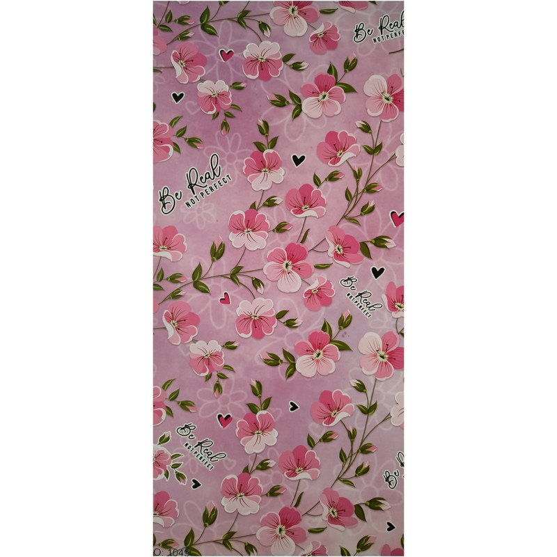 کاغذ کادو مدل بهار طرح شکوفه هلو سایز 70 *50 سانتی متر بسته 3 عددی