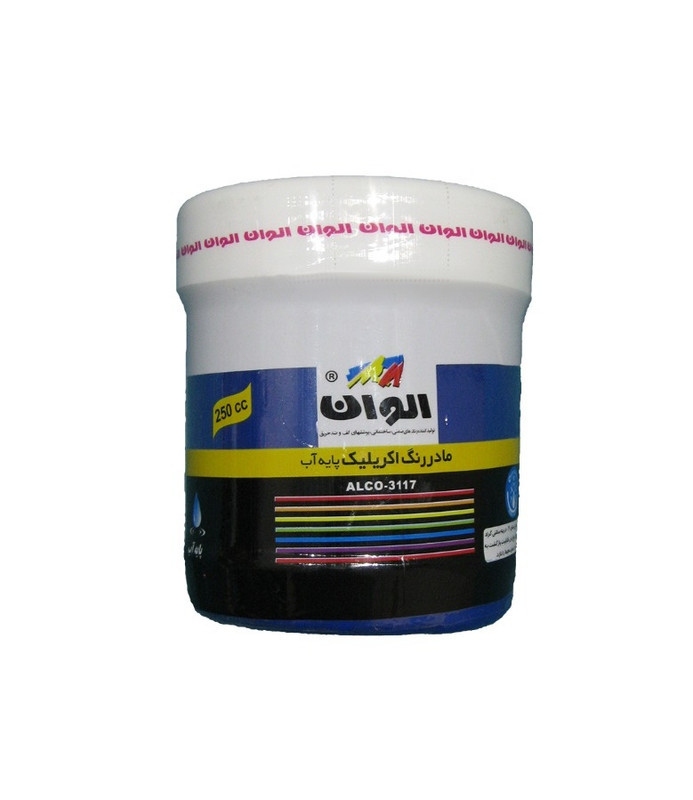 مادر رنگ اکریلیک آبی الوان کد 565 حجم 250 میلی لیتر