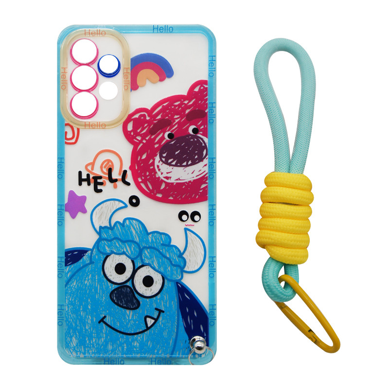 کاور مدل Hello Sulley مناسب برای گوشی موبایل سامسونگ Galaxy A32 5G به همراه بند آویز