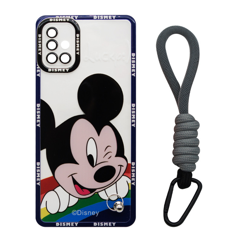 کاور مدل Mickey Mouse مناسب برای گوشی موبایل سامسونگ Galaxy A51 به همراه بند آویز