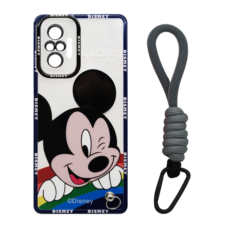 کاور مدل Mickey Mouse مناسب برای گوشی موبایل شیائومی Redmi Note 10 Pro 4G / Note 10 Pro Max به همراه بند آویز