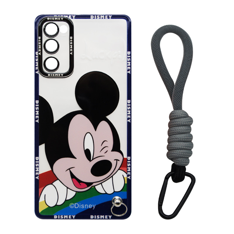 کاور مدل Mickey Mouse مناسب برای گوشی موبایل سامسونگ Galaxy S20 FE به همراه بند آویز