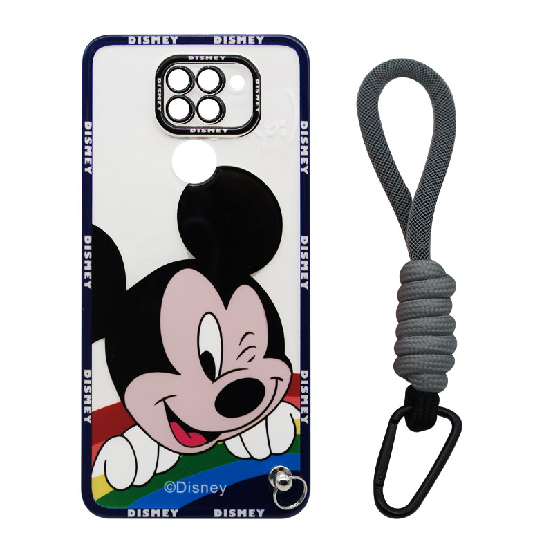 کاور مدل Mickey Mouse مناسب برای گوشی موبایل شیائومی Redmi Note 9 به همراه بند آویز