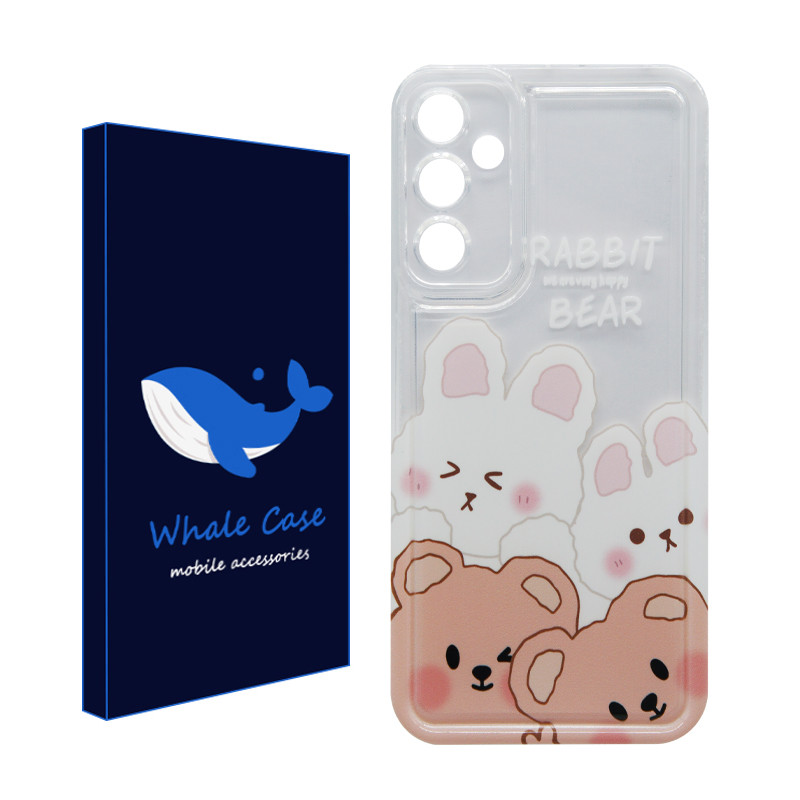 کاور وال کیس مدل Rabbit Bear مناسب برای گوشی موبایل سامسونگ Galaxy A34
