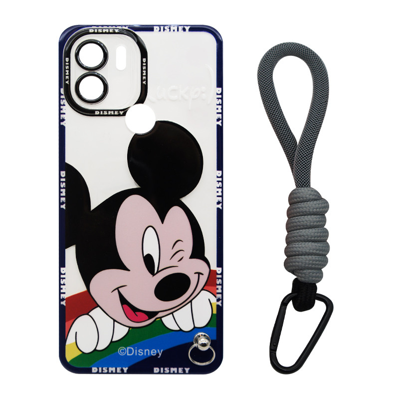 کاور مدل Mickey Mouse مناسب برای گوشی موبایل شیائومی Redmi A1 Plus / A2 Plus به همراه بند آویز