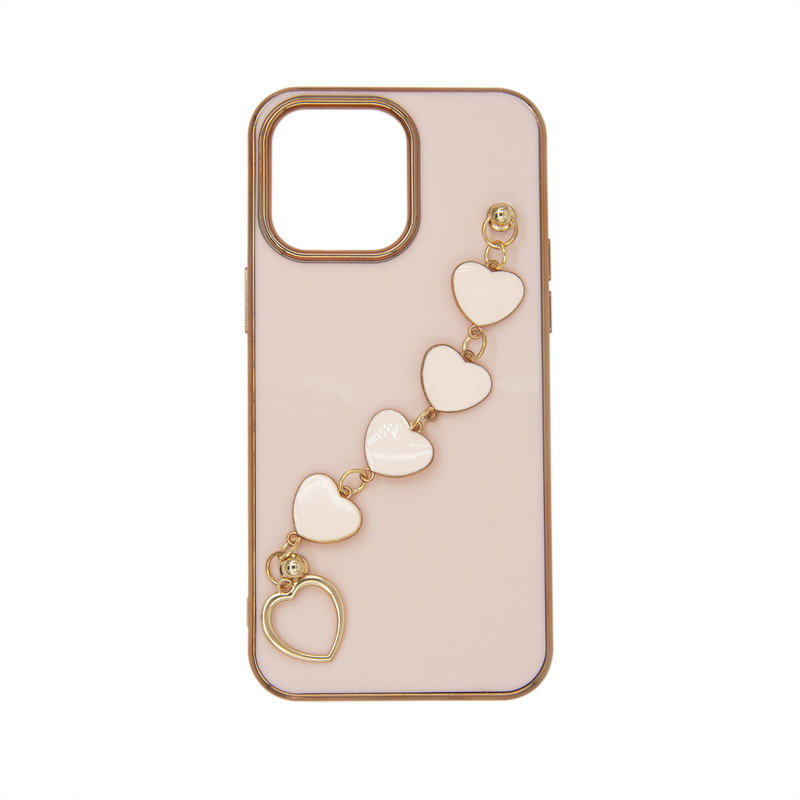 کاور مدل زنجیری طرح قلب مناسب برای گوشی موبایل اپل IPHONE 14PROMAX