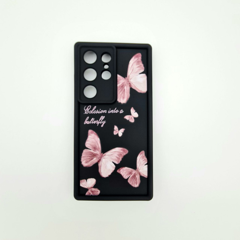 کاور مدل سولید پروانه رویایی کد lux12 مناسب برای گوشی موبایل سامسونگ Galaxy S24ultra