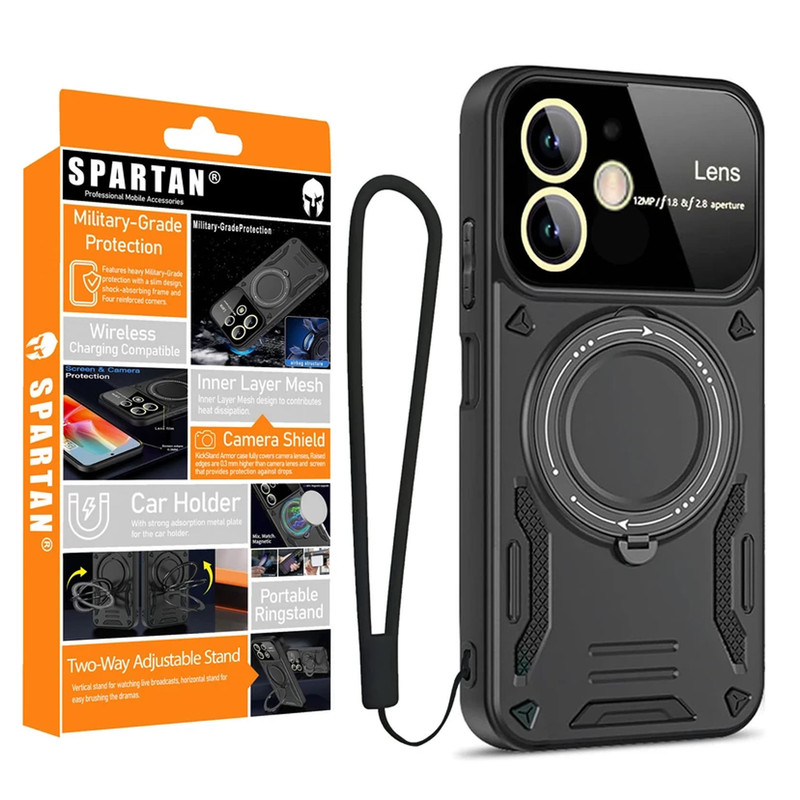 کاور اسپارتان مدل Hybrid Strap مناسب برای گوشی موبایل اپل iPhone 11 به همراه بند