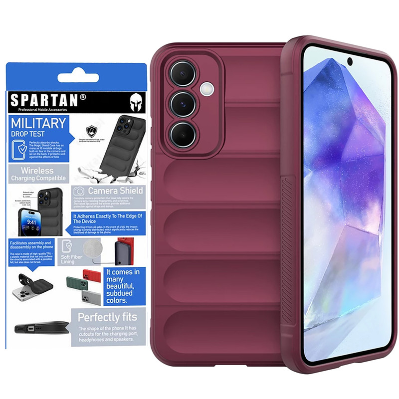 کاور اسپارتان مدل Flex Armor مناسب برای گوشی موبایل سامسونگ Galaxy M55 / C55 / F55