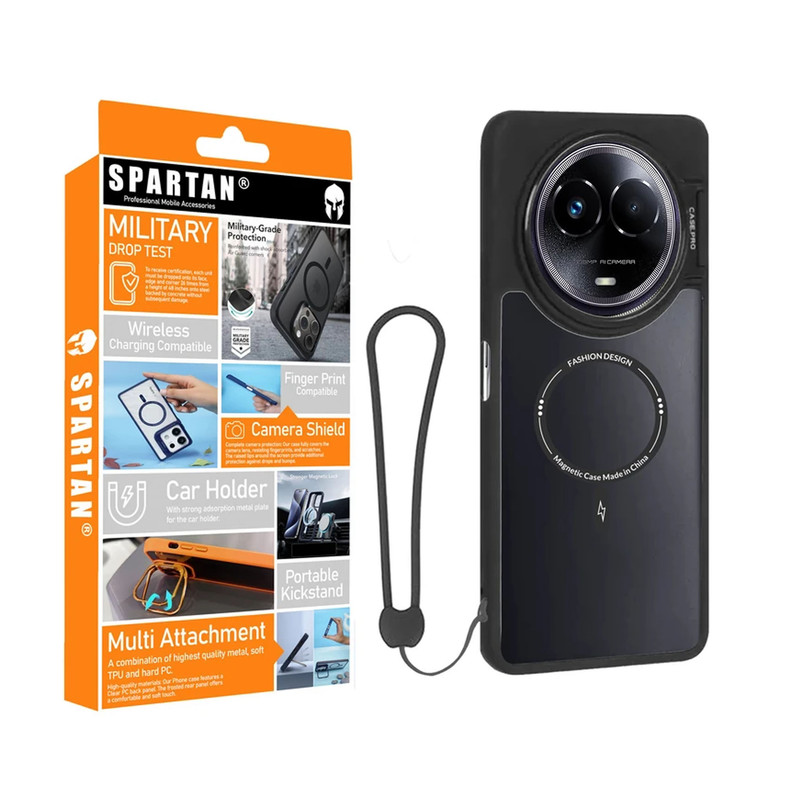 کاور اسپارتان مدل CasePro Magnetic Strap مناسب برای گوشی موبایل ریلمی 11 5G به همراه بند