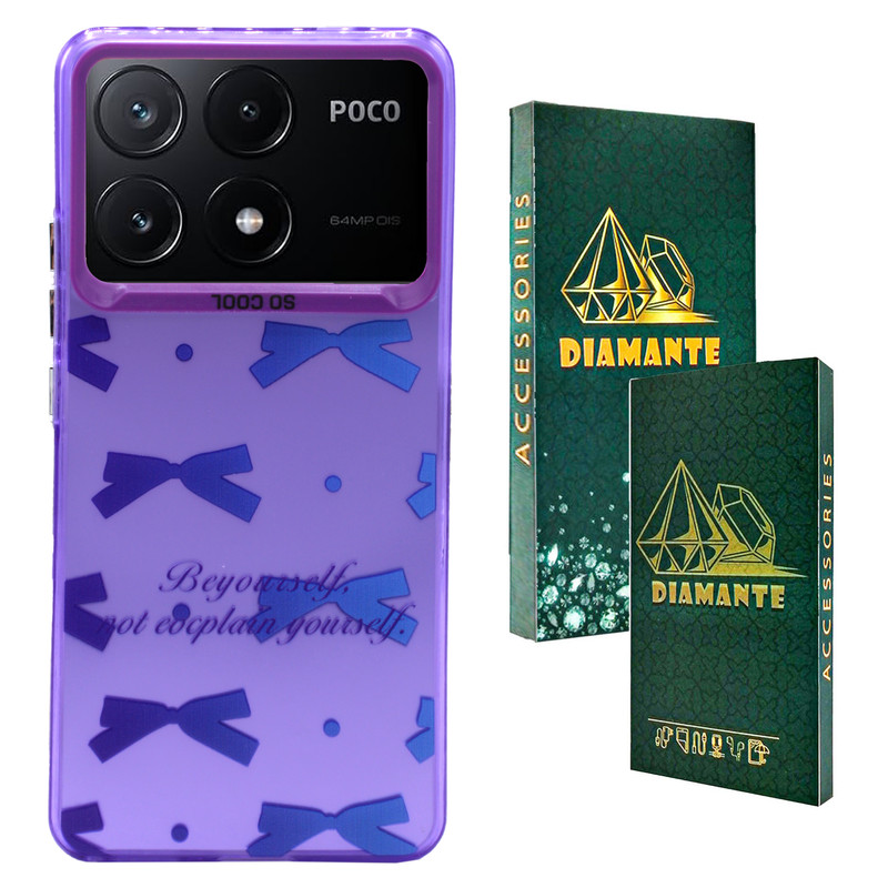 کاور دیامانته مدل Papillon Gn مناسب برای گوشی موبایل شیائومی Poco X6 Pro
