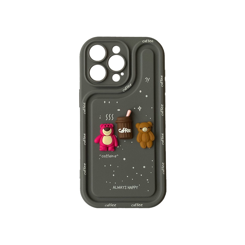 کاور مدل عروسکی طرح برجسته کد ۵۲ مناسب برای گوشی موبایل اپل iPhone 15 Pro Max
