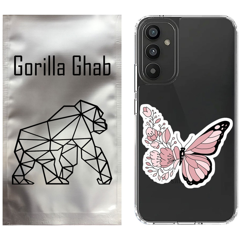 کاور گوریلا قاب مدل CLG کد 98 طرح پروانه مناسب برای گوشی موبایل سامسونگ Galaxy A25