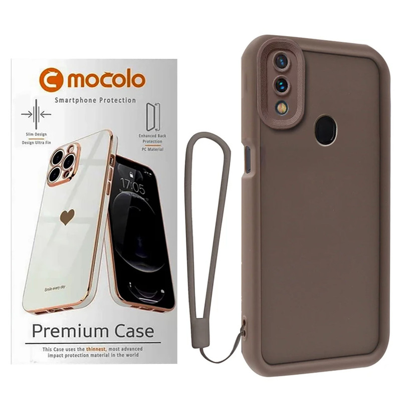 کاور موکولو مدل Silicone Puffer Strap مناسب برای گوشی موبایل سامسونگ Galaxy A20/ A30 به همراه بند آویز